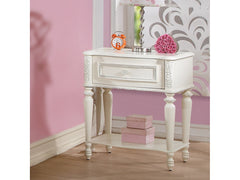 Dorothy Ivory Nightstand W/1 Drawer - Ornate Home
