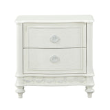 Dorothy Ivory Nightstand W/2 Drawers - Ornate Home