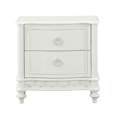 Dorothy Ivory Nightstand W/2 Drawers - Ornate Home