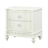 Dorothy Ivory Nightstand W/2 Drawers - Ornate Home