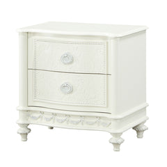 Dorothy Ivory Nightstand W/2 Drawers - Ornate Home