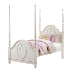 Dorothy Ivory Twin Post Bed - Ornate Home