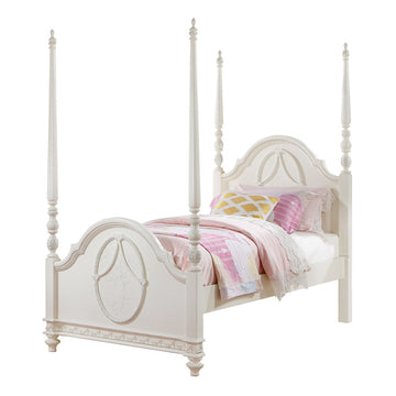Dorothy Ivory Twin Post Bed - Ornate Home