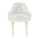 Dorothy Ivory Vanity Chair W/Swivel - Ornate Home