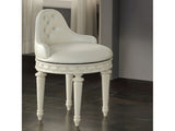 Dorothy Ivory Vanity Chair W/Swivel - Ornate Home