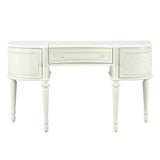Dorothy Ivory Vanity Desk & Mirror - Ornate Home