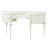 Dorothy Ivory Vanity Desk & Mirror - Ornate Home