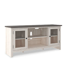 Dorrinson Antique White & Gray 60" TV Stand - Ornate Home