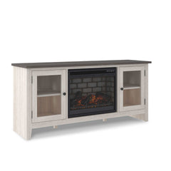 Dorrinson Antique White & Gray 60" TV Stand - Ornate Home
