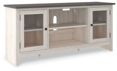 Dorrinson Antique White & Gray 60" TV Stand - Ornate Home