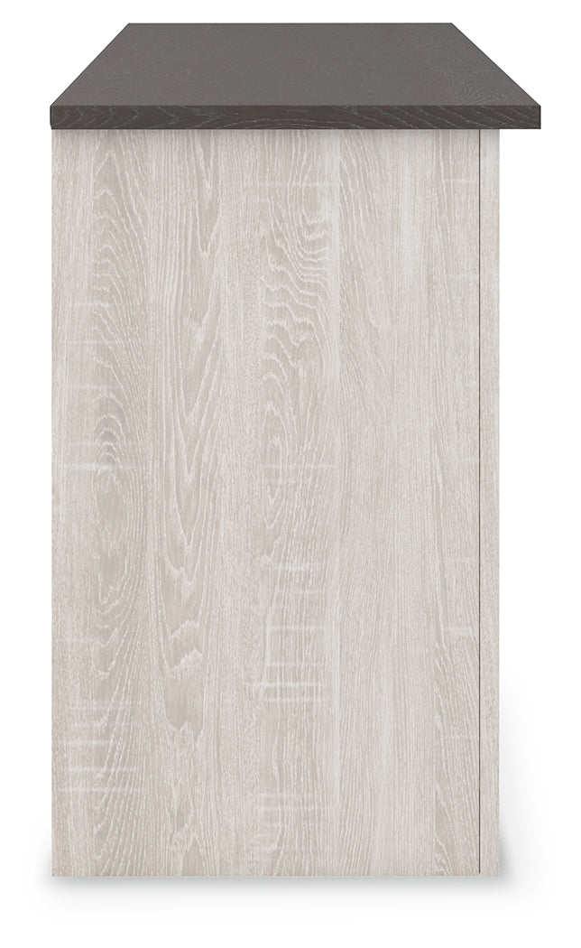 Dorrinson Antique White & Gray 60" TV Stand - Ornate Home