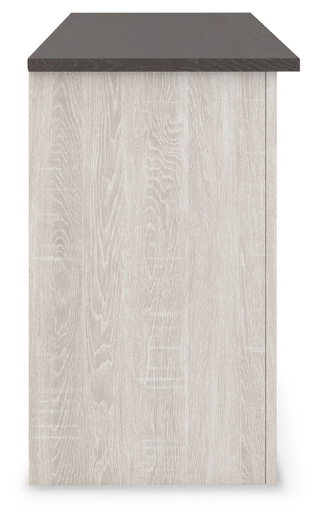 Dorrinson Antique White & Gray 60" TV Stand - Ornate Home