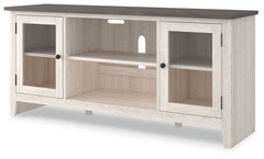 Dorrinson Antique White & Gray 60" TV Stand - Ornate Home