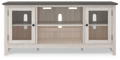 Dorrinson Antique White & Gray 60" TV Stand - Ornate Home