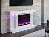 Dorrit White 55" Electric Fireplace - Ornate Home