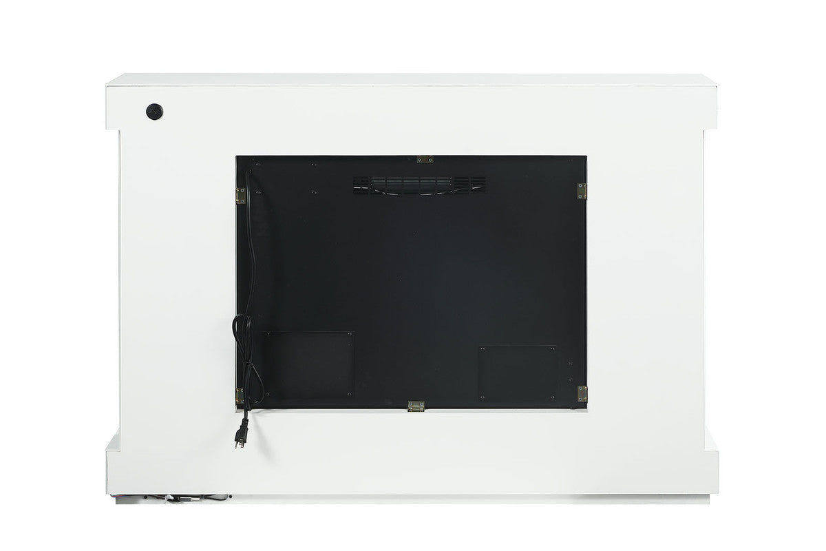 Dorrit White 55" Electric Fireplace - Ornate Home