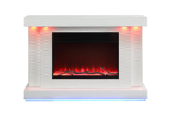 Dorrit White 55" Electric Fireplace - Ornate Home