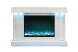 Dorrit White 55" Electric Fireplace - Ornate Home