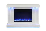 Dorrit White 55" Electric Fireplace - Ornate Home