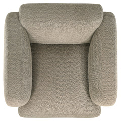 Dorset Brown 3-piece Upholstered Round Track Arm Sofa Set - Ornate Home