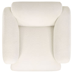 Dorset White 3-piece Upholstered Round Track Arm Sofa Set - Ornate Home