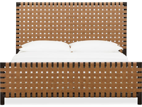 Dorsey Basalt Grey/Ginger King Woven Panel Bed - Ornate Home