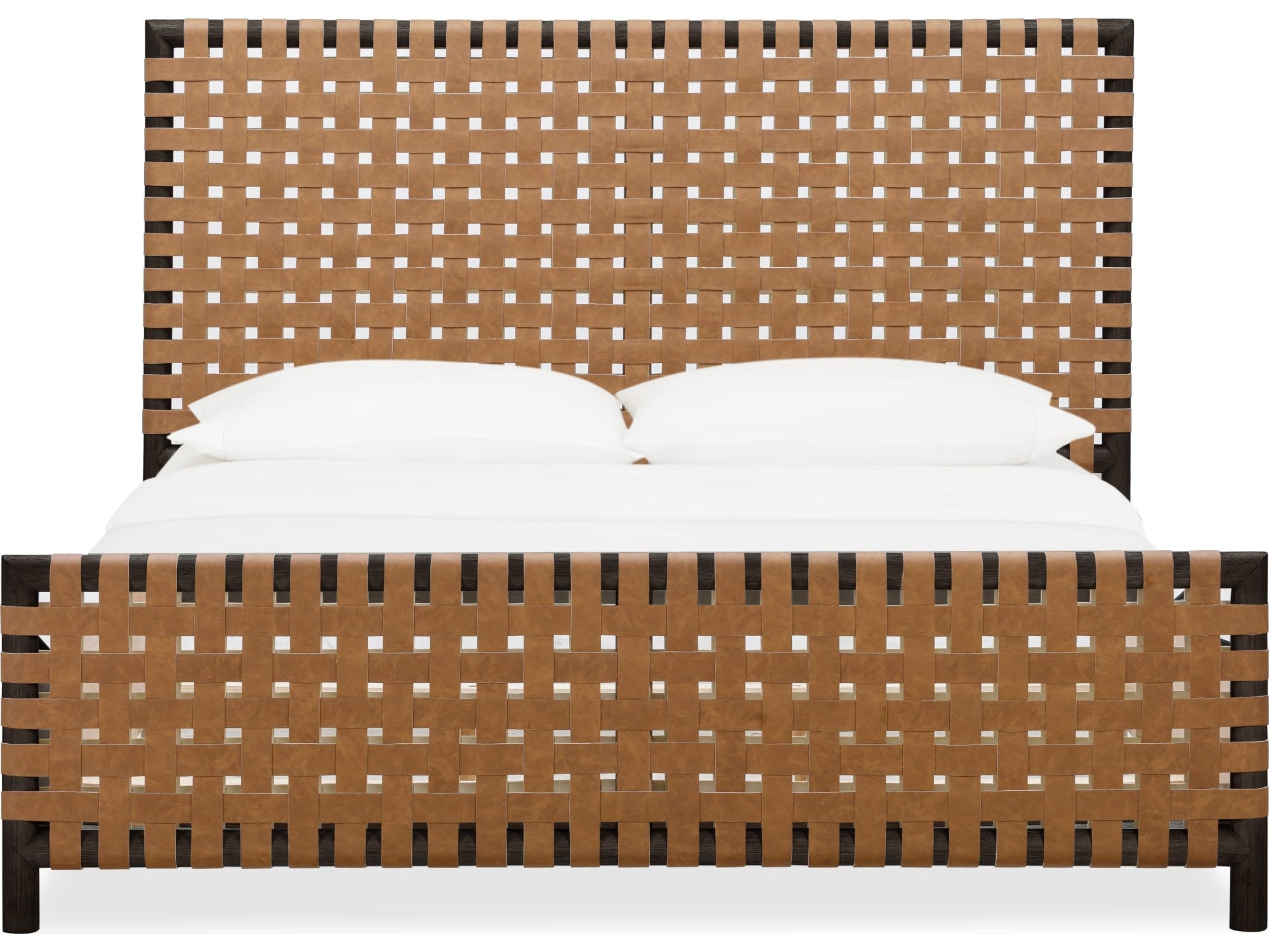 Modus Dorsey Basalt Grey/Ginger Queen Woven Panel Bed | Ornate Home