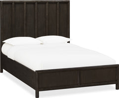 Dorsey Basalt Grey King Wooden Panel Bed - Ornate Home