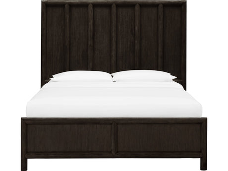 Dorsey Basalt Grey Queen Wooden Panel Bed - Ornate Home