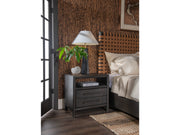 Dorsey Basalt Grey Two Drawer USB - Ornate Home