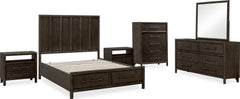Dorsey Basalt Grey Two Drawer USB - Ornate Home