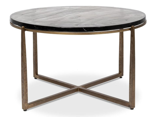 Dorsey Bronze Round Coffee Table - Ornate Home