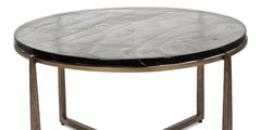 Dorsey Bronze Round Coffee Table - Ornate Home