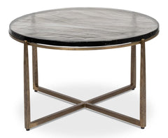 Dorsey Bronze Round Coffee Table - Ornate Home