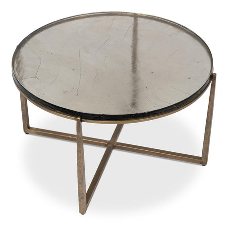 Dorsey Bronze Round Coffee Table - Ornate Home