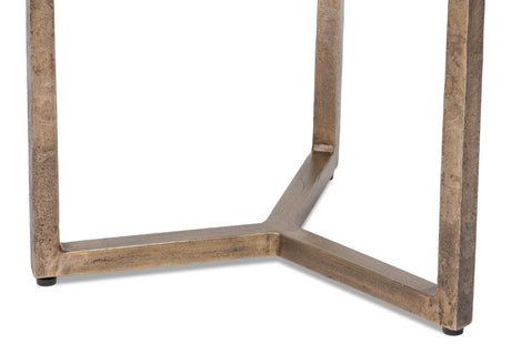 Dorsey Bronze Round Side Table - Ornate Home