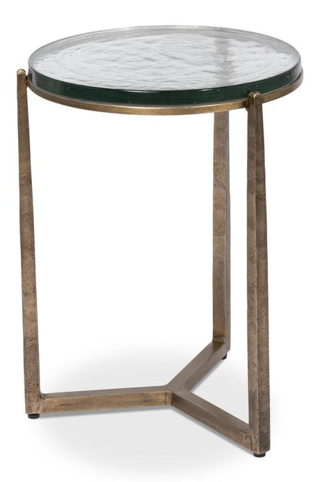 Dorsey Bronze Round Side Table - Ornate Home