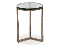 Dorsey Bronze Round Side Table - Ornate Home