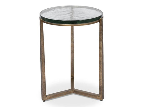 Dorsey Bronze Round Side Table - Ornate Home