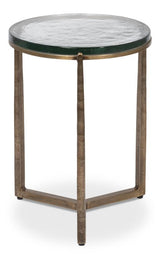 Dorsey Bronze Round Side Table - Ornate Home