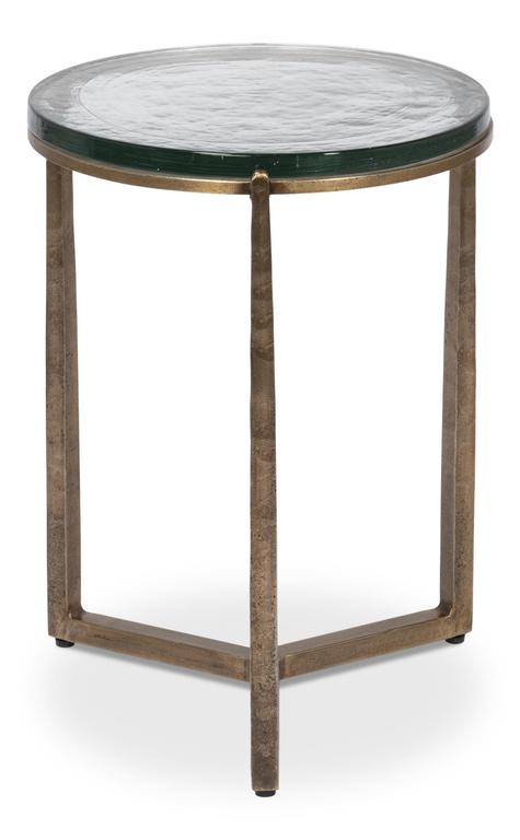 Dorsey Bronze Round Side Table - Ornate Home