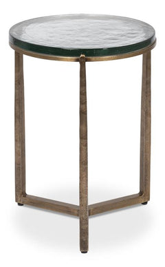 Dorsey Bronze Round Side Table - Ornate Home