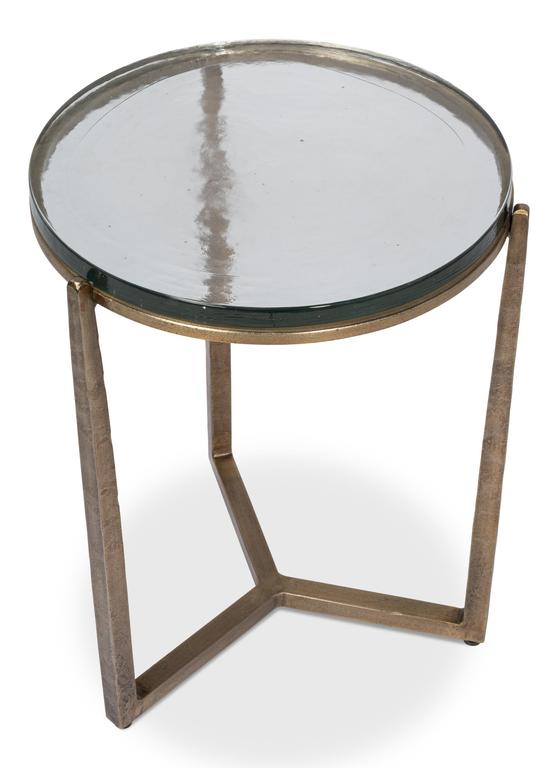 Dorsey Bronze Round Side Table - Ornate Home