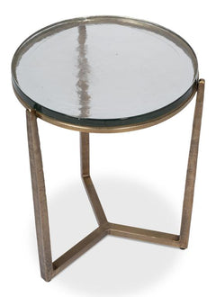 Dorsey Bronze Round Side Table - Ornate Home