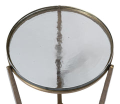 Dorsey Bronze Round Side Table - Ornate Home