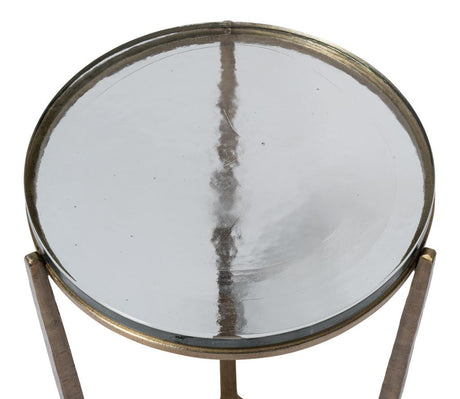 Dorsey Bronze Round Side Table - Ornate Home