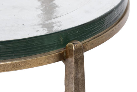 Dorsey Bronze Round Side Table - Ornate Home