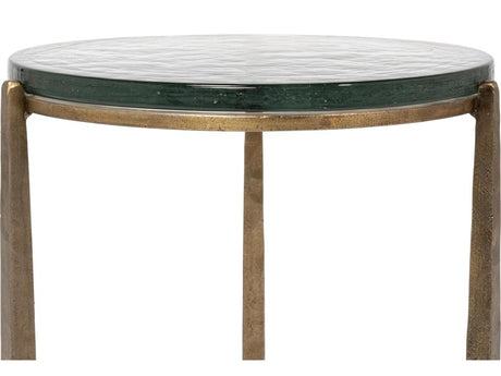 Dorsey Bronze Round Side Table - Ornate Home