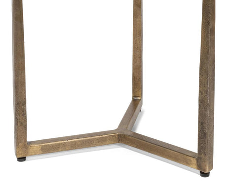 Dorsey Bronze Round Side Table - Ornate Home