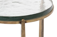 Dorsey Bronze Round Side Table - Ornate Home